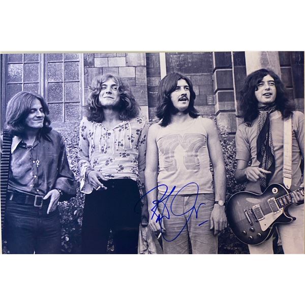 Autograph Signed Led Zeppelin Robert Plant Photo