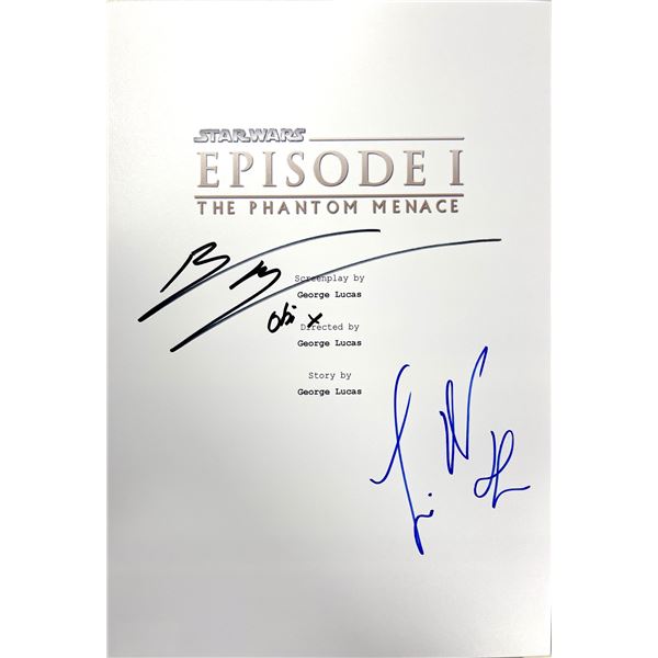 Autograph Signed Star Wars Phantom Menace Script Cover
