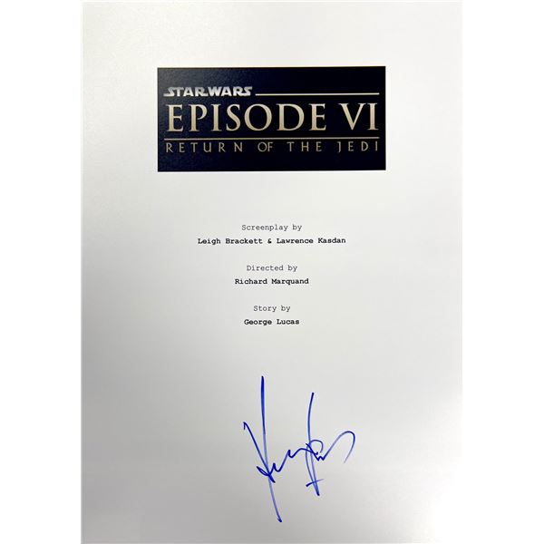Autograph Signed Star Wars Return of the Jedi Script Cover