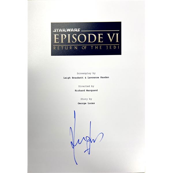 Autograph Signed Star Wars Return of the Jedi Script Cover