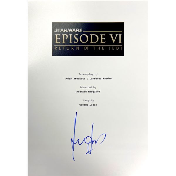 Autograph Signed Star Wars Return of the Jedi Script Cover