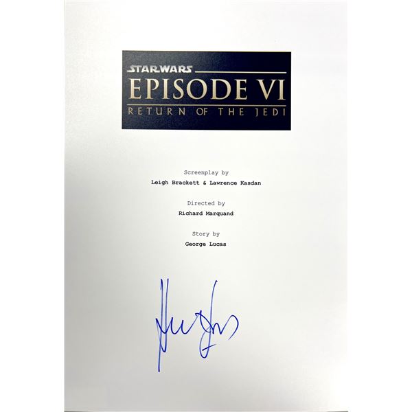 Autograph Signed Star Wars Return of the Jedi Script Cover