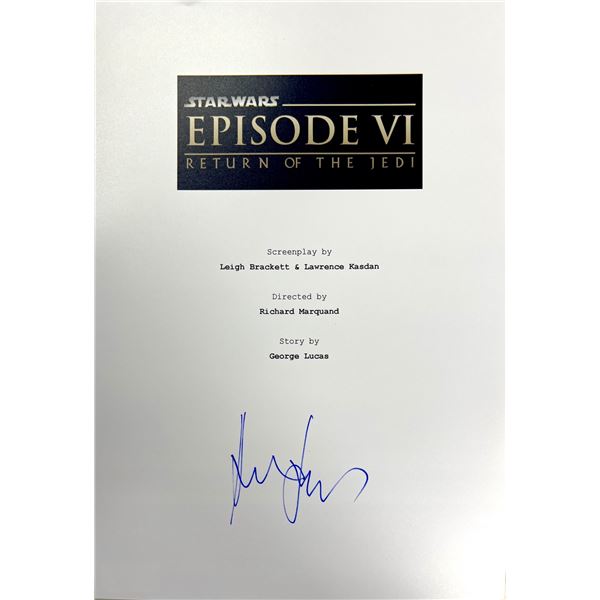 Autograph Signed Star Wars Return of the Jedi Script Cover
