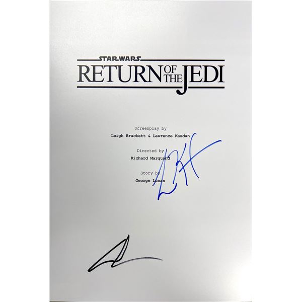 Autograph Signed Star Wars Return of the Jedi Script Cover