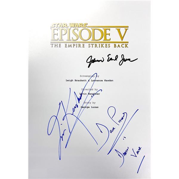 Autograph Signed Star Wars Empire Strikes Back Script Cover