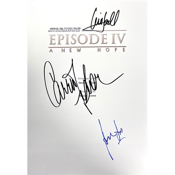 Autograph Signed Star Wars New Hope Script Cover