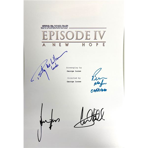 Autograph Signed Star Wars New Hope Script Cover