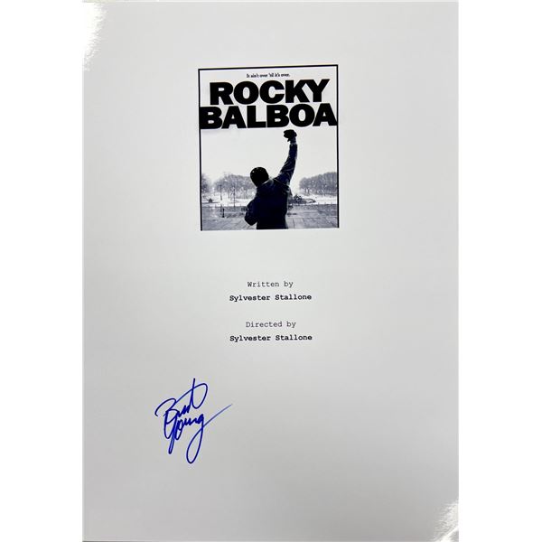 Autograph Signed Rocky Balboa Script Cover