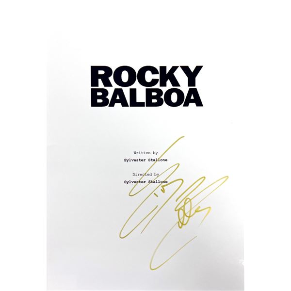 Autograph Signed Rocky Balboa Script Cover