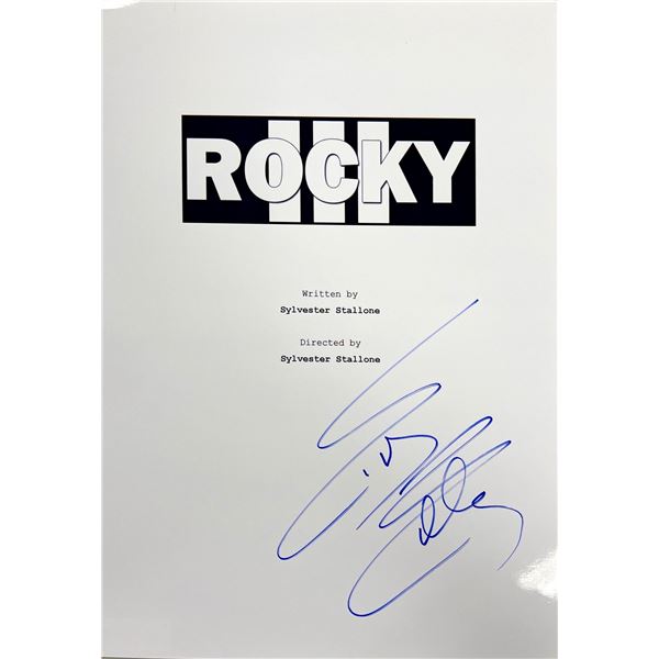 Autograph Signed Rocky III Script Cover