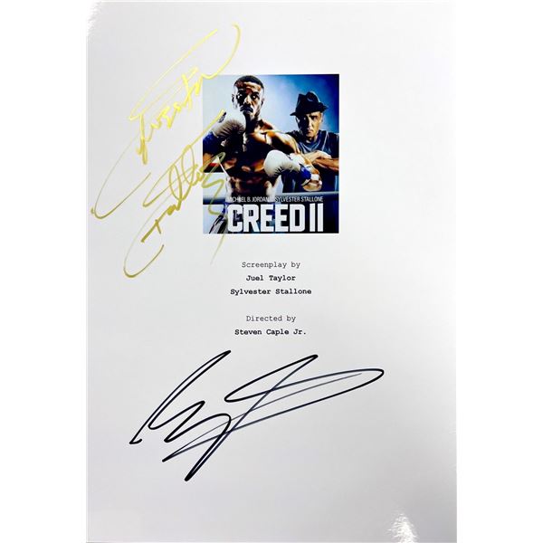 Autograph Signed Creed II Script Cover