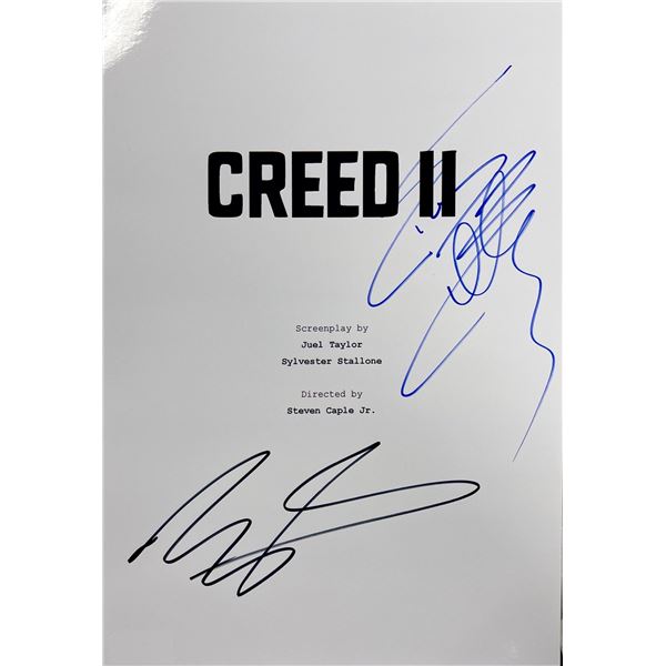 Autograph Signed Creed II Script Cover