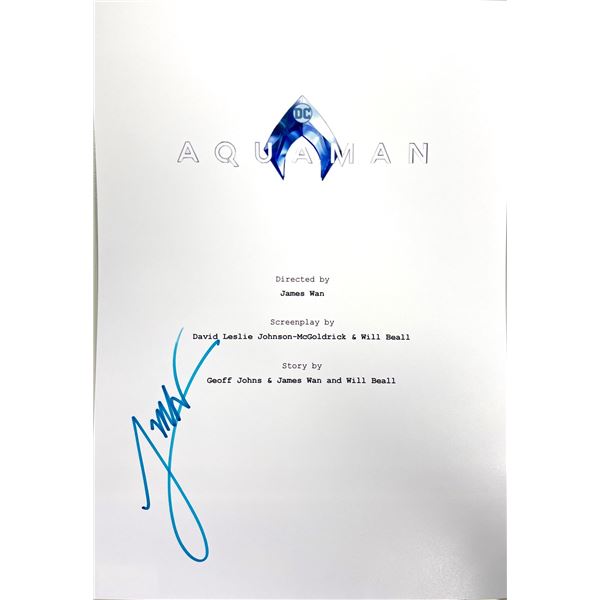 Autograph Signed Aquaman Script Cover