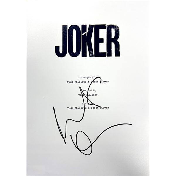 Autograph Signed Joker Script Cover