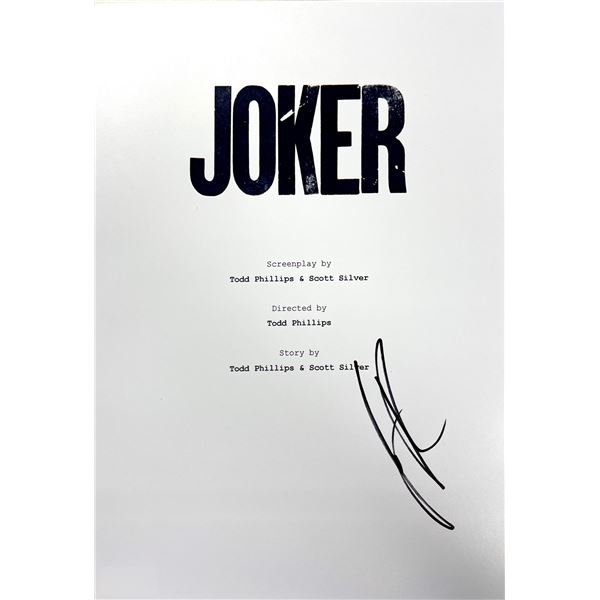 Autograph Signed Joker Script Cover