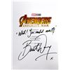 Image 1 : Autograph Signed Avengers Infinity War Script Cover