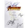 Image 1 : Autograph Signed Avengers Infinity War Script Cover