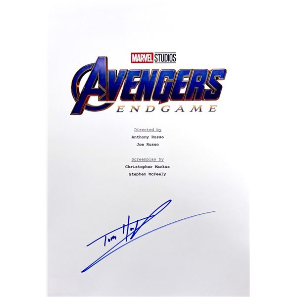Autograph Signed Avengers Endgame Script Cover