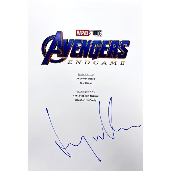 Autograph Signed Avengers Endgame Script Cover