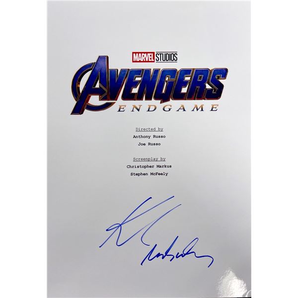 Autograph Signed Avengers Endgame Script Cover