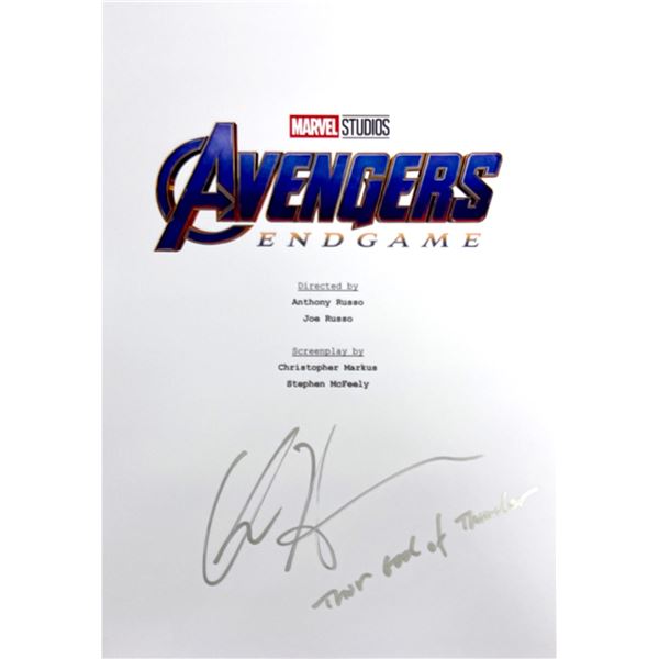 Autograph Signed Avengers Endgame Script Cover