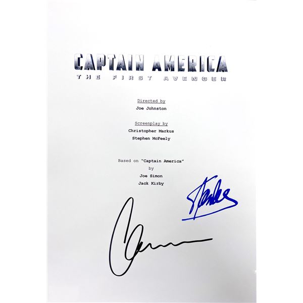 Autograph Signed Captain America First Avenger Script Cover