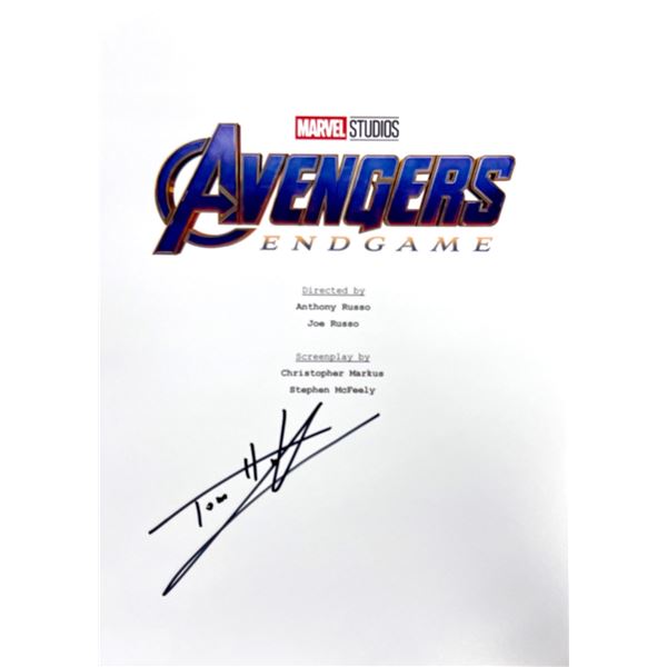 Autograph Signed Avengers Endgame Script Cover