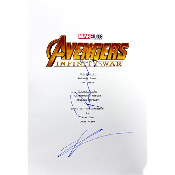 Autograph Signed Avengers Endgame Script Cover