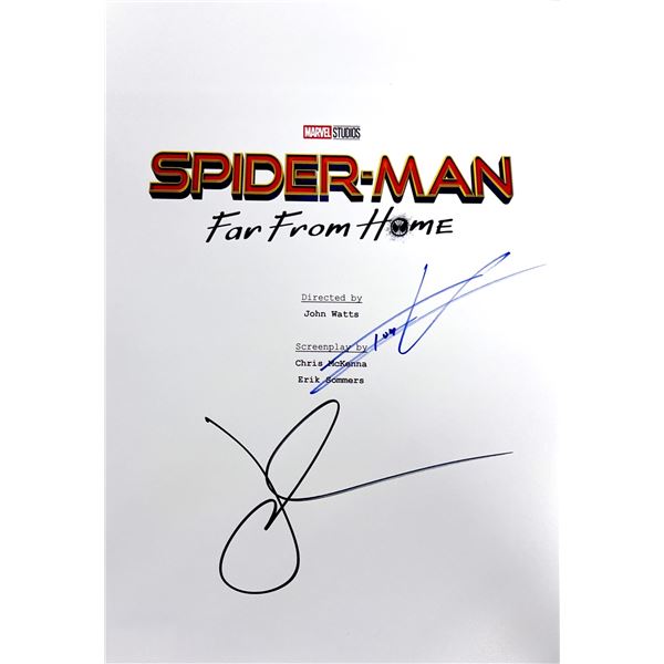 Autograph Signed Spiderman Far From Home Script Cover
