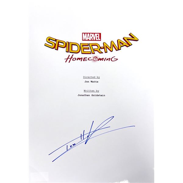Autograph Signed Spiderman Homecoming Script Cover