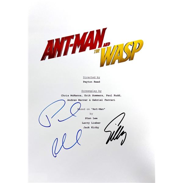 Autograph Signed Antman and the Wasp Script Cover