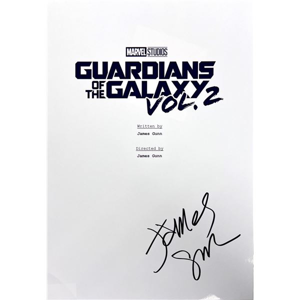 Autograph Signed Guandians of the Galaxy 2 Script Cover