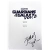 Image 1 : Autograph Signed Guandians of the Galaxy 2 Script Cover