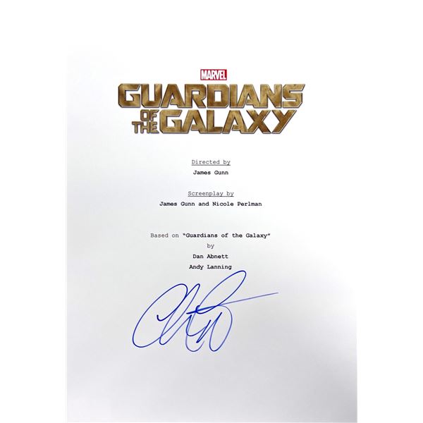 Autograph Signed Guardians of the Galaxy Script Cover