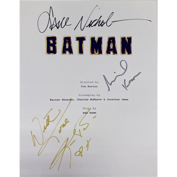 Autograph Signed Batman Script Cover