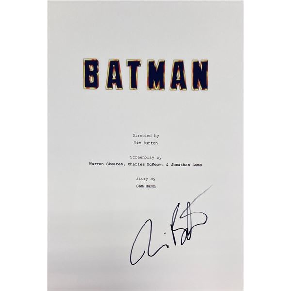 Autograph Signed Batman Script Cover