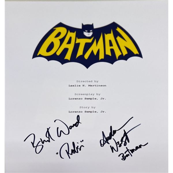 Autograph Signed Batman Script Cover