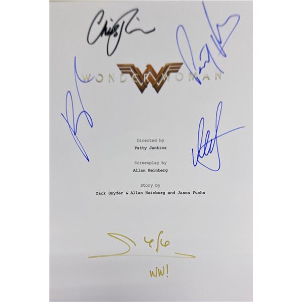 Autograph Signed Wonder Woman Script Cover