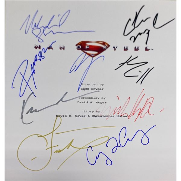 Autograph Signed Man of Steel Script Cover