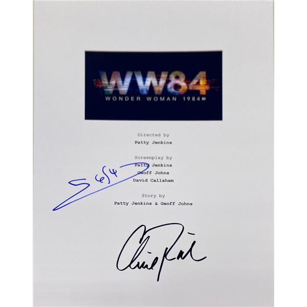 Autograph Signed Wonder Woman 1984 Script Cover