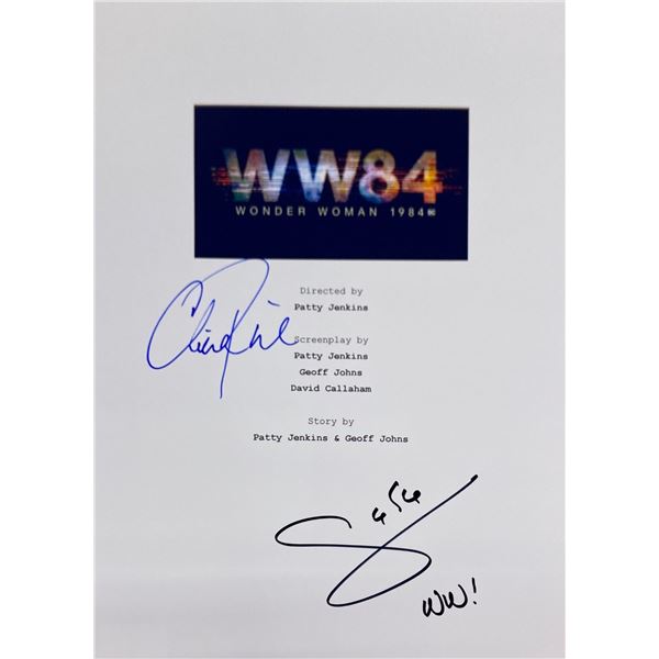 Autograph Signed Wonder Woman 1984 Script Cover