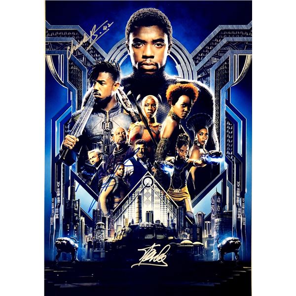 Chadwick Boseman Autograph Signed Black Panther Photo