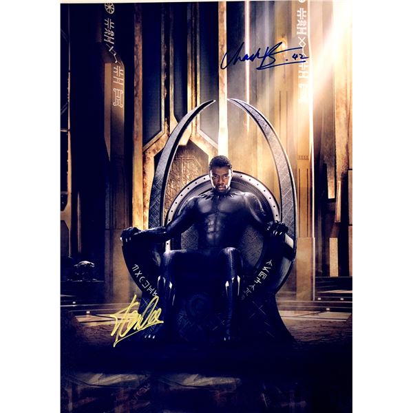 Chadwick Boseman Autograph Signed Black Panther Photo