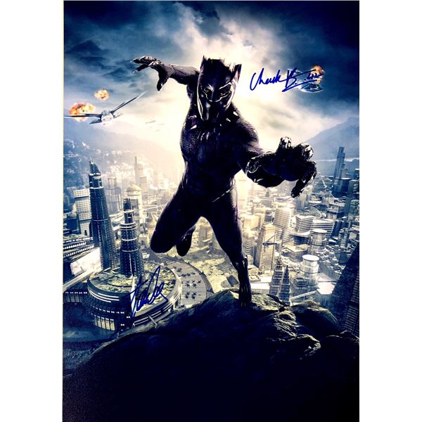 Chadwick Boseman Autograph Signed Black Panther Photo