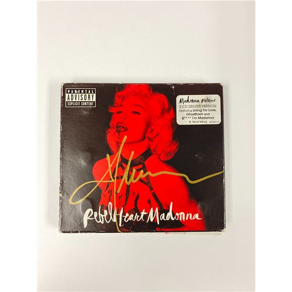Autograph Signed Madonna Rebel Heart CD Booklet