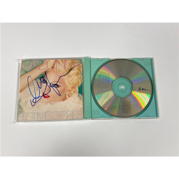 Autograph Signed Madonna Bedtime Stories CD