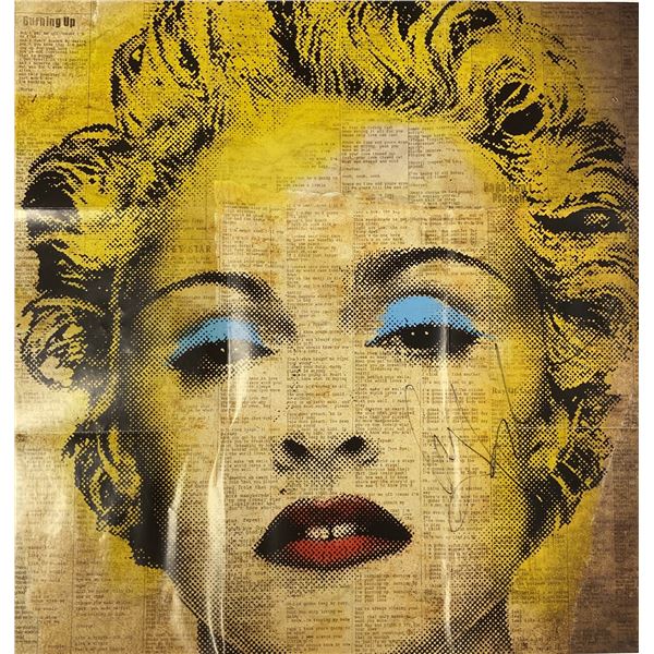 Autograph Signed Madonna Poster