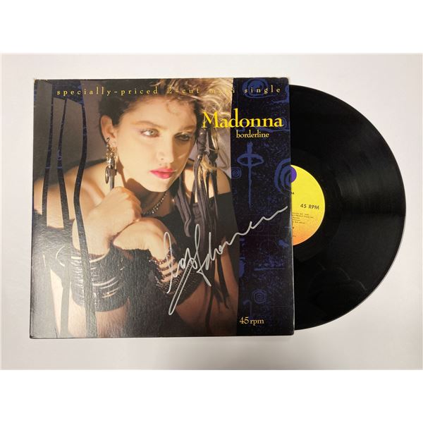Autograph Signed Madonna Borderline Vinyl