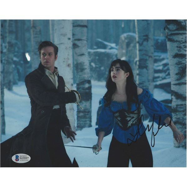 Autograph Signed Lily Collins Photo
