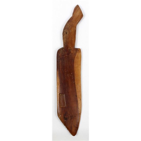 Folk Art Hand Carved Wood Knife